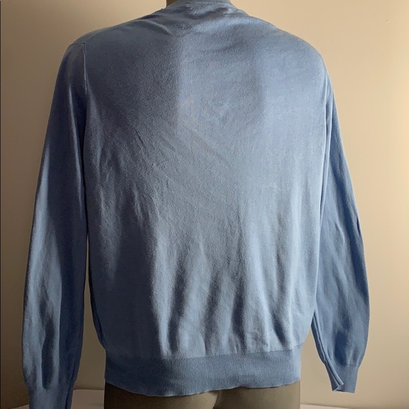 Light Blue Polo Ralph Lauren V Neck Sweater - Picture 5 of 8